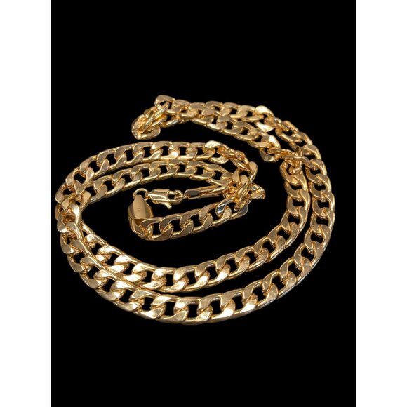 Gold-Plated Chain Necklace & Beaded Pearl Set With Matching Dangle Earrings -183 - Picture 3 of 4